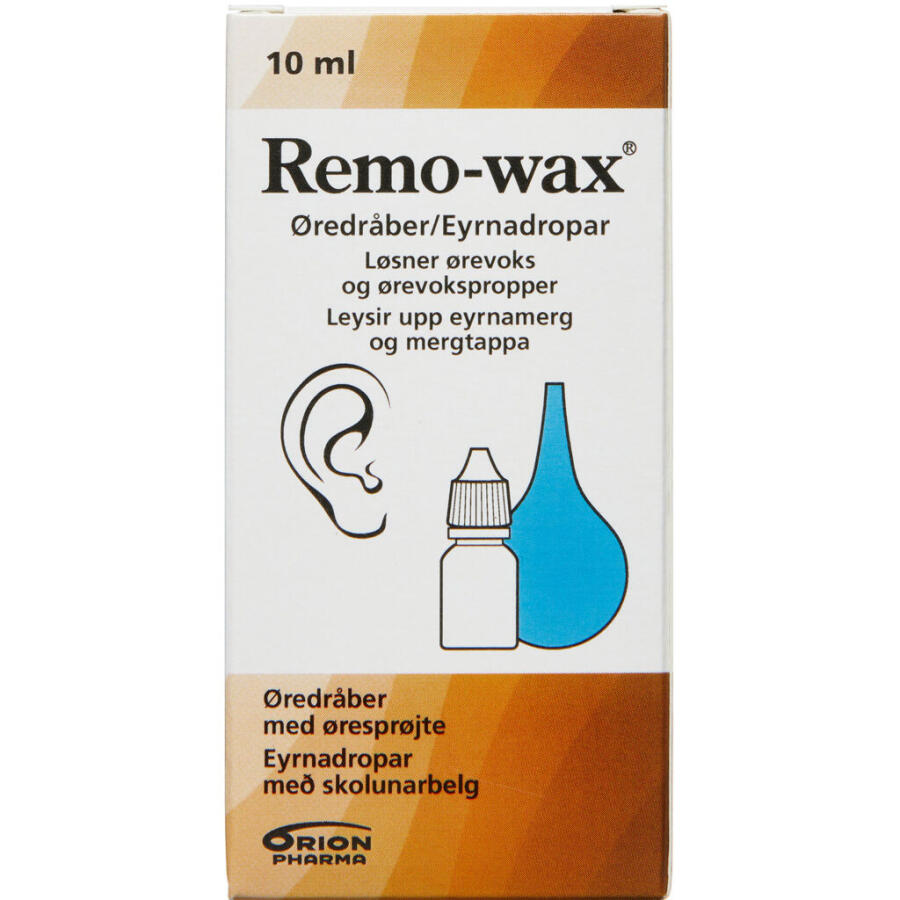 Remo-wax Øredråber med Øresprøjte