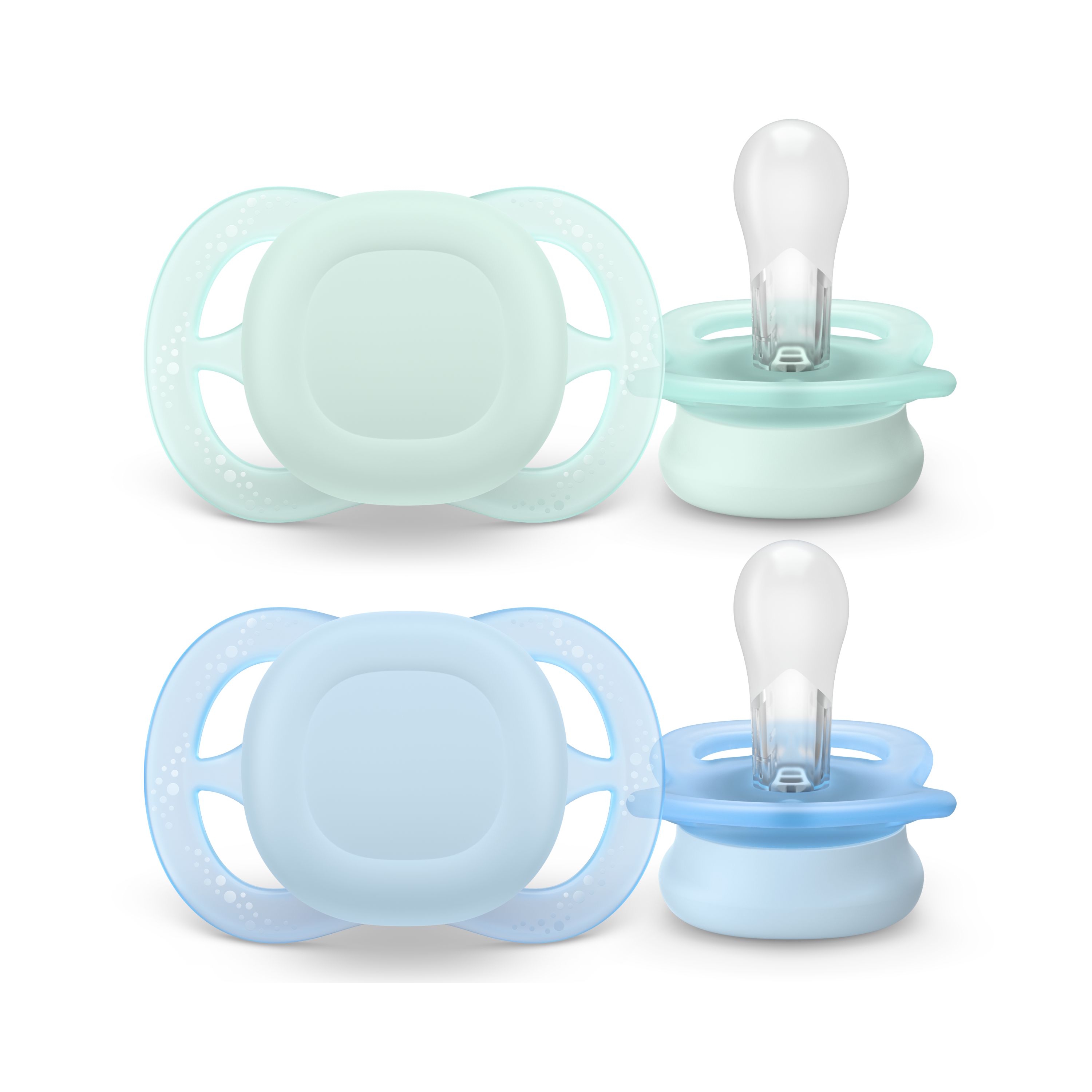 Philips Avent Pacifier ultra start, 0-2m, Grøn / Blå