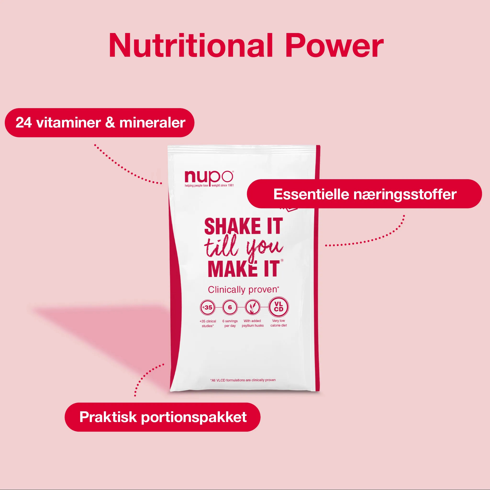 Nupo Diet Shake Value Pack Strawberry