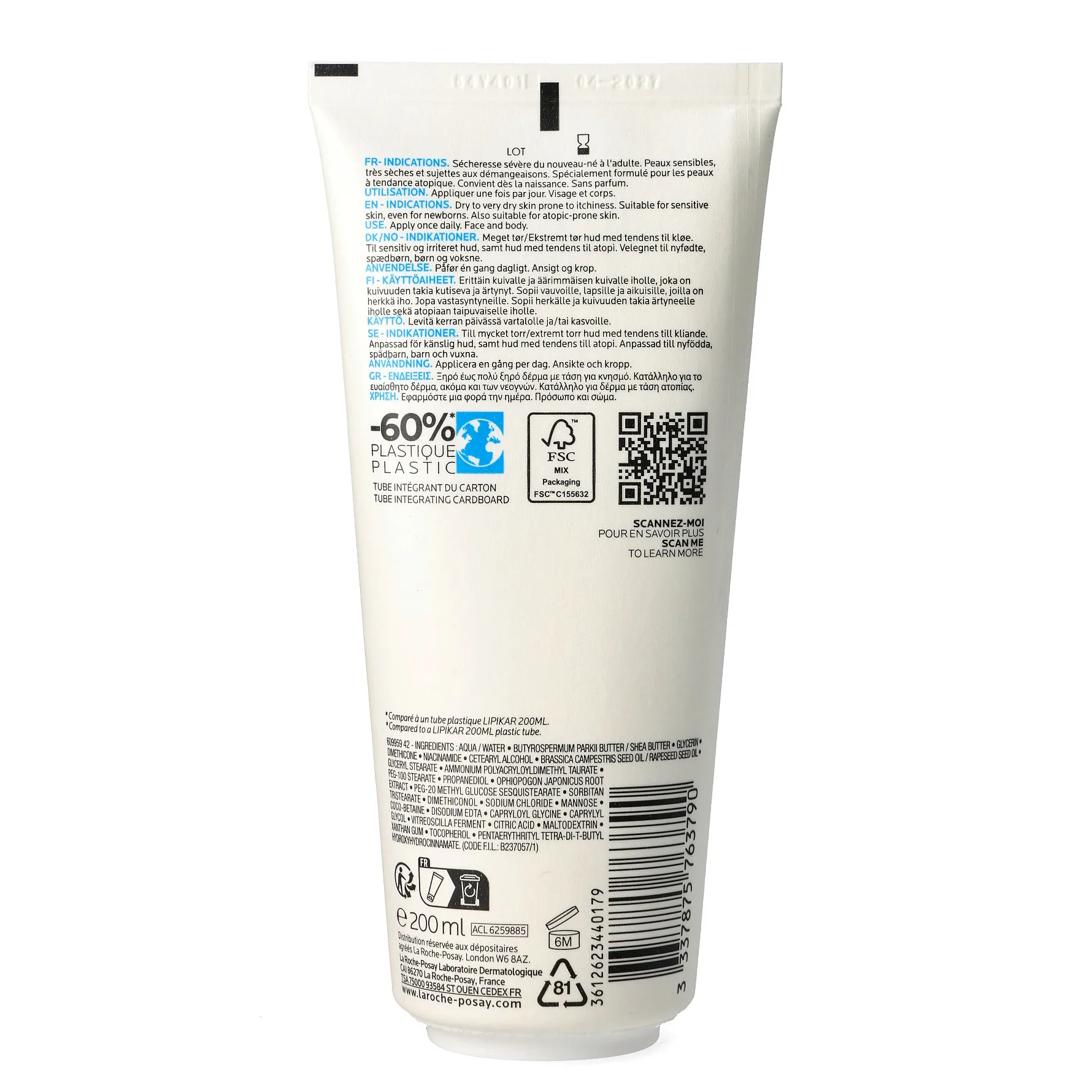 La Roche-Posay Lipikar Baume AP+M