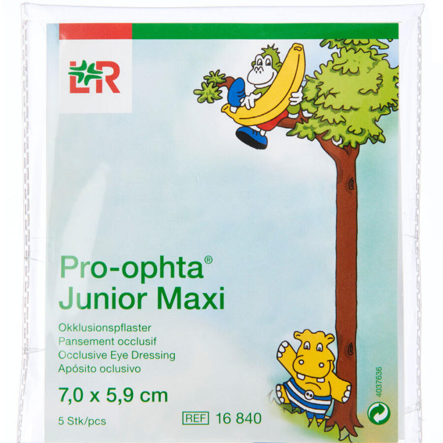 Pro-ophta Junior Maxi Skeleplaster til Børn 7,0x5,9 cm