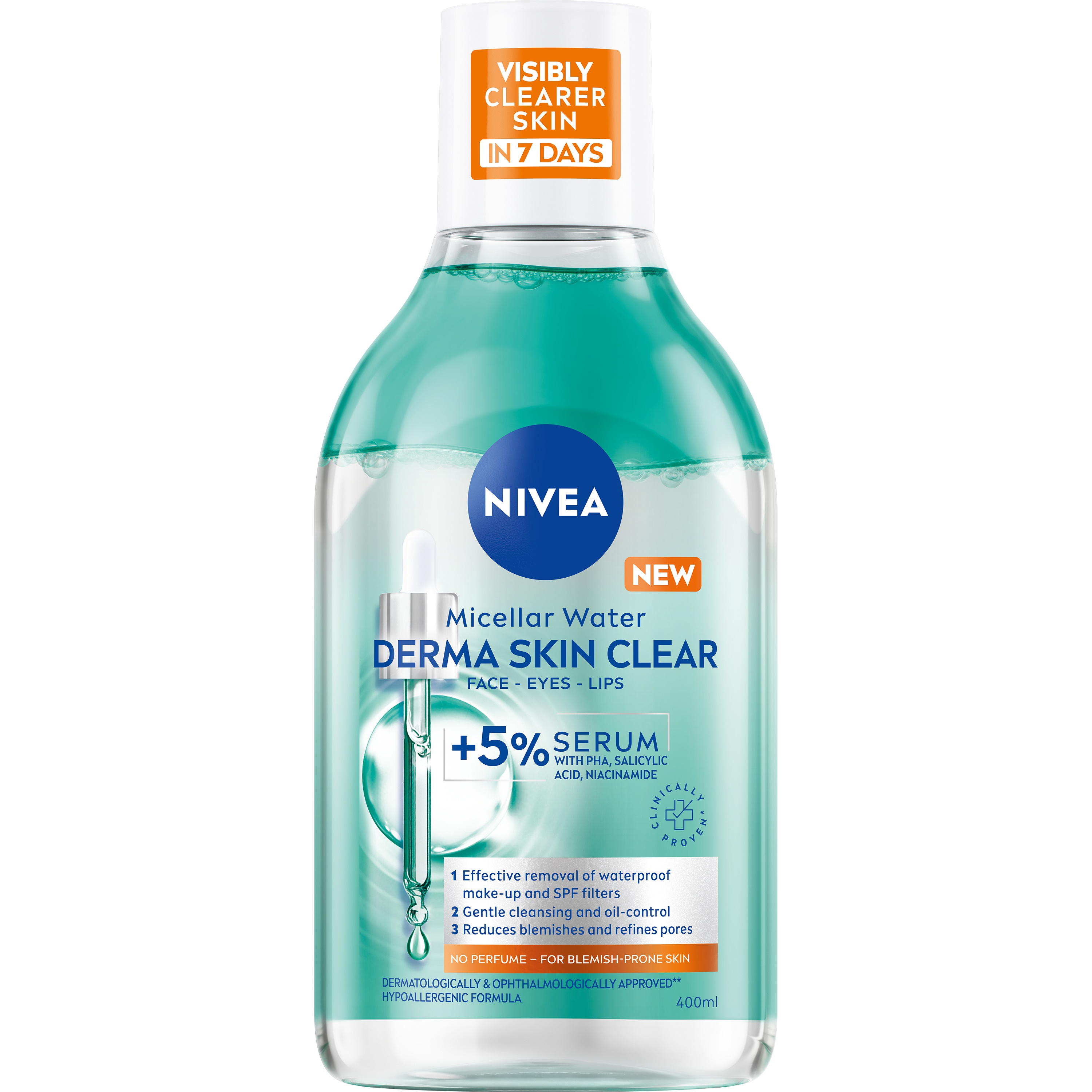 NIVEA Derma Skin Clear Serum-Infused Micellar Water