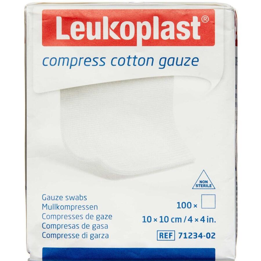 Leukoplast Compress Cotton Gauze 10 x 10 cm 8-lags