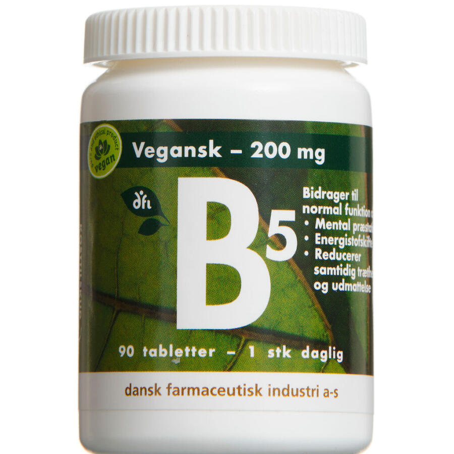 B5 200 mg Vegansk