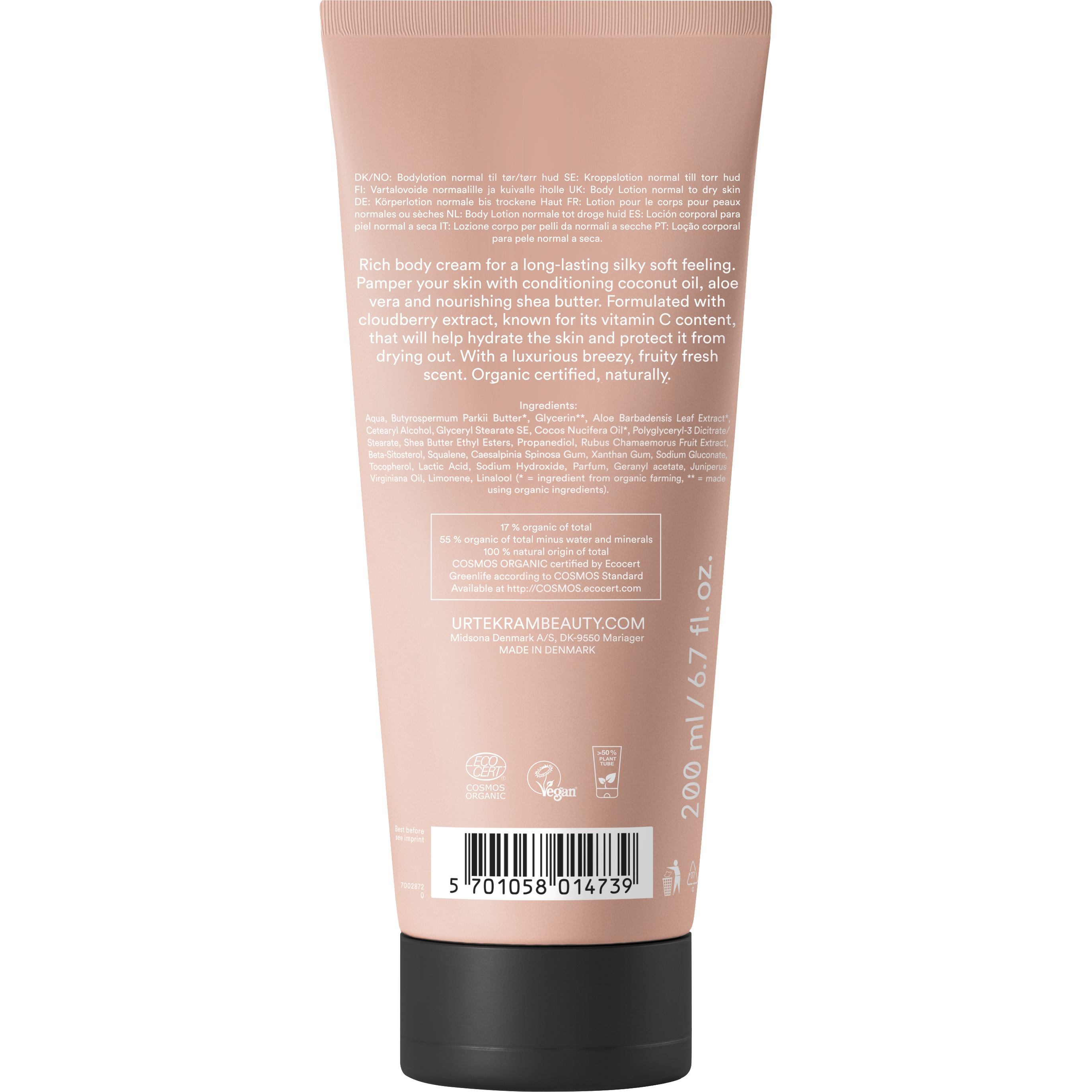 Urtekram Beauty Nordic Berry Body Cream