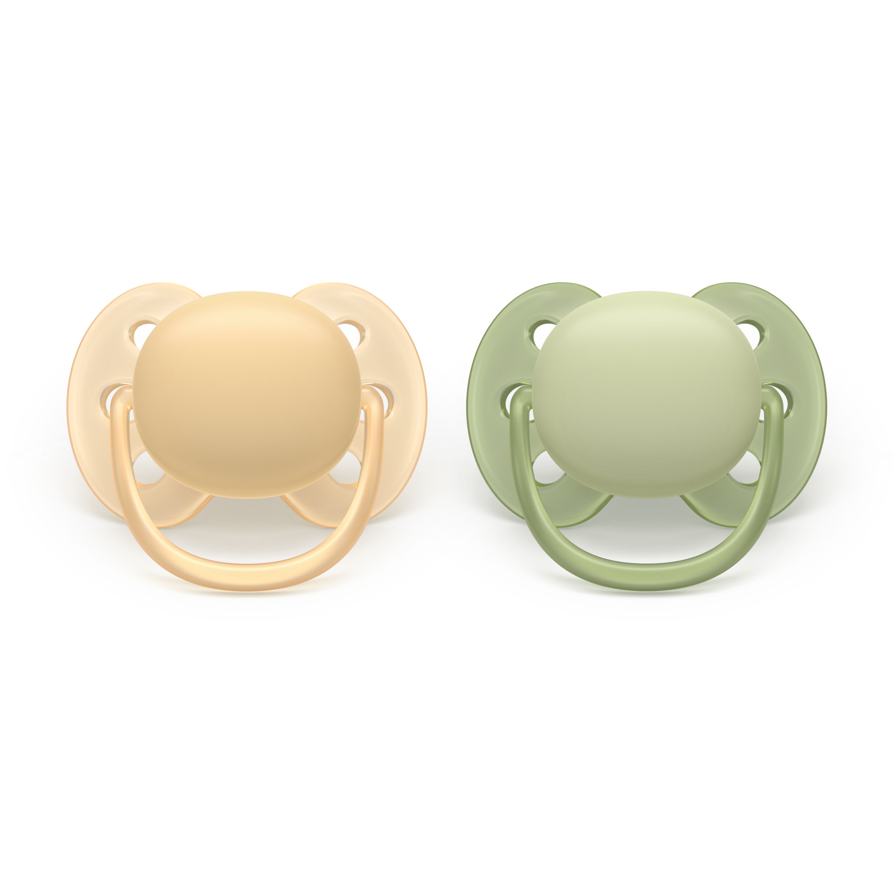 Philips Avent Pacifier ultra soft, 6-18m, Grøn / gul