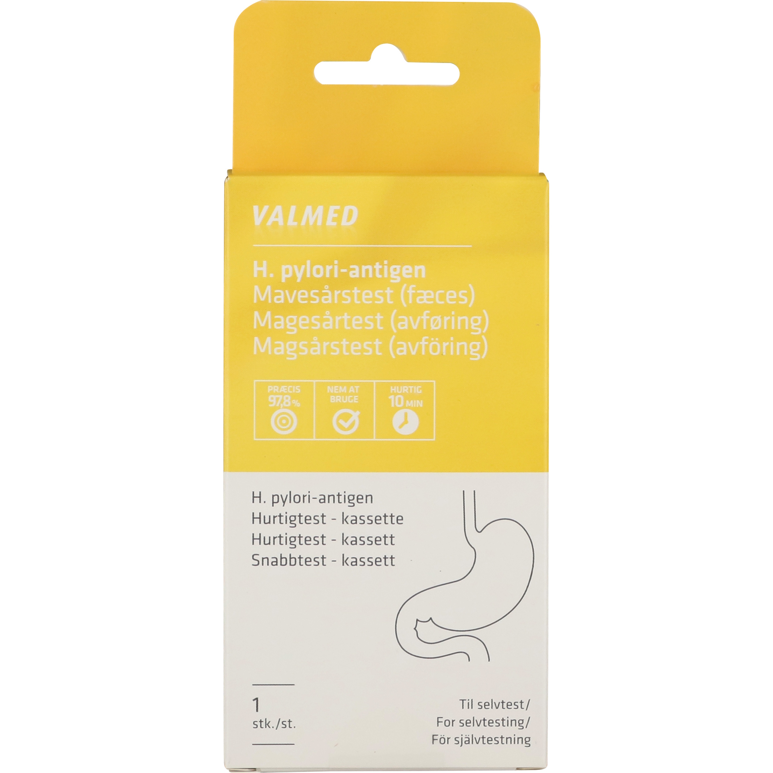 Valmed H. Pylori (Mavesår) Test