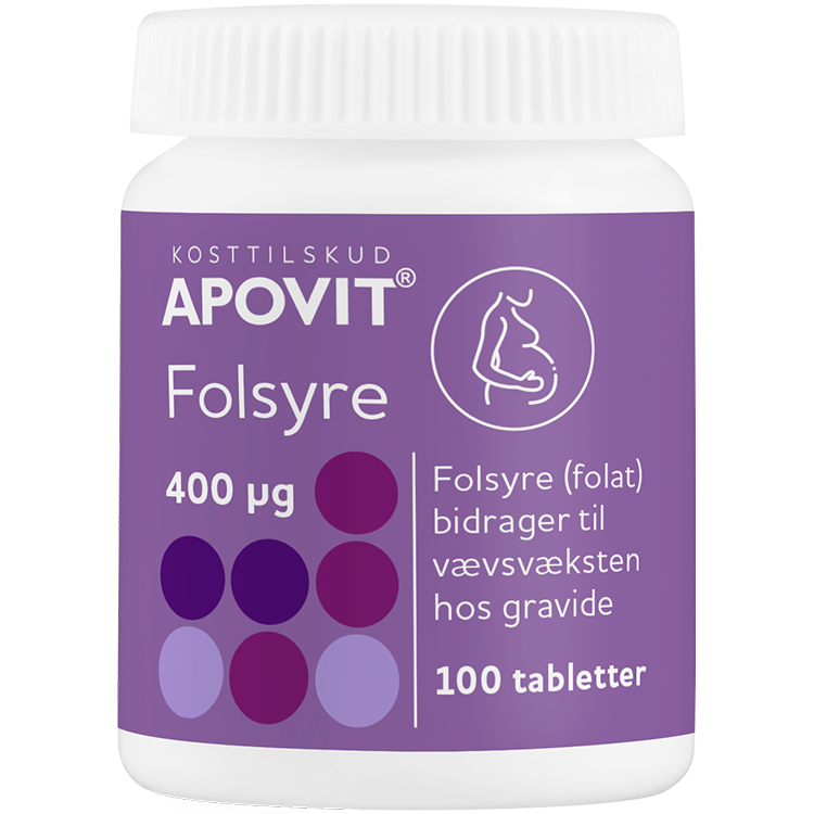Apovit Folsyre 400 Mikg