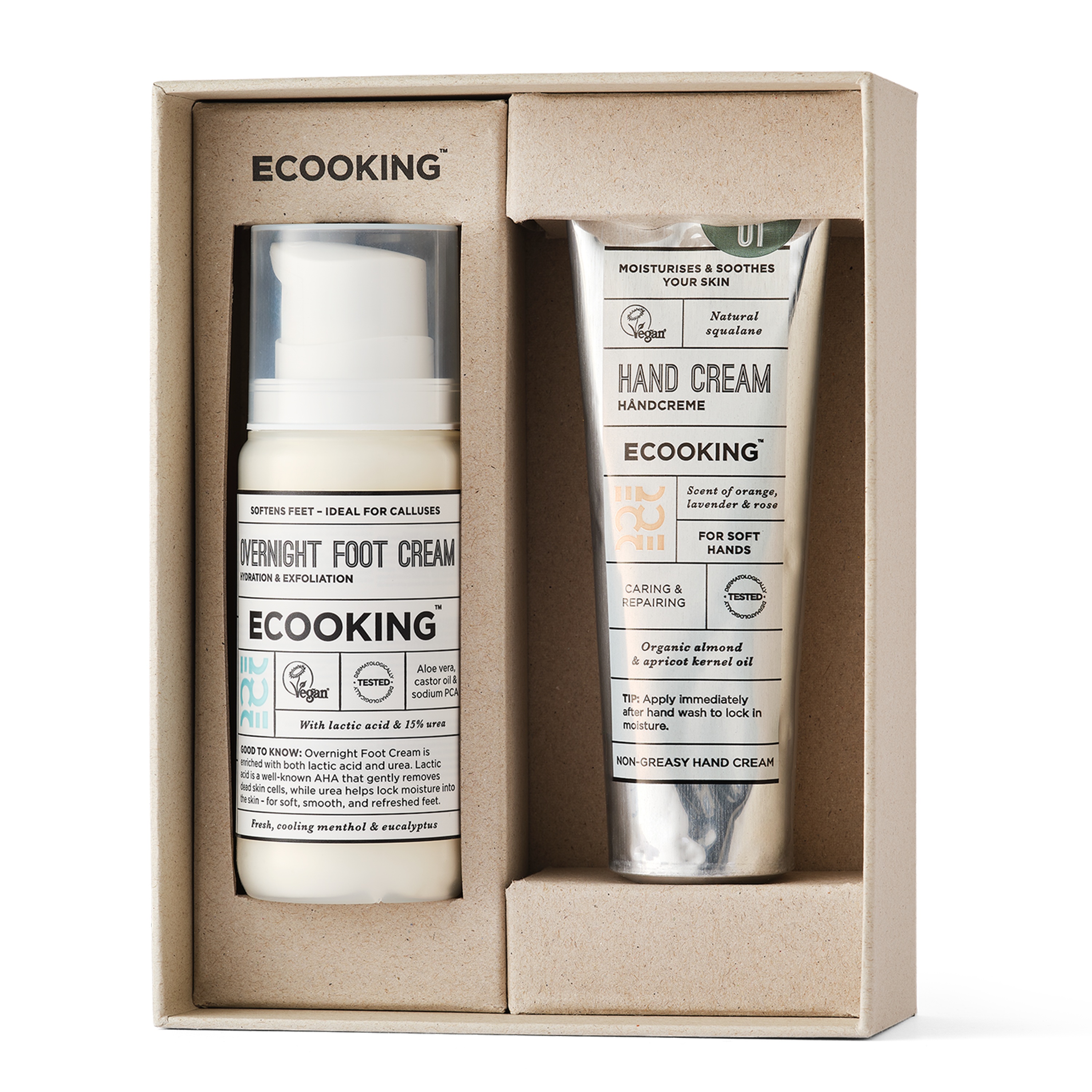 ECOOKING Soft Hands & Feet Hydrating Hand & Foot Cream Set gaveæske
