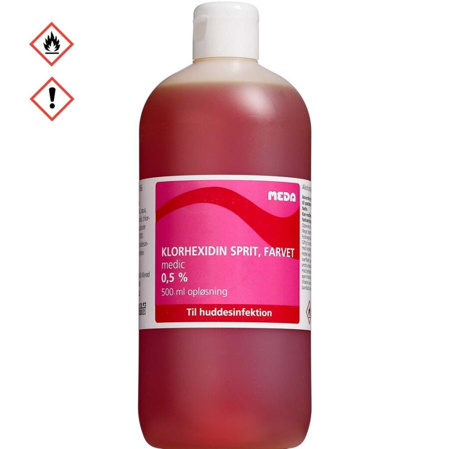 Klorhexidin Medic&nbsp;0,5% sprit, farvet