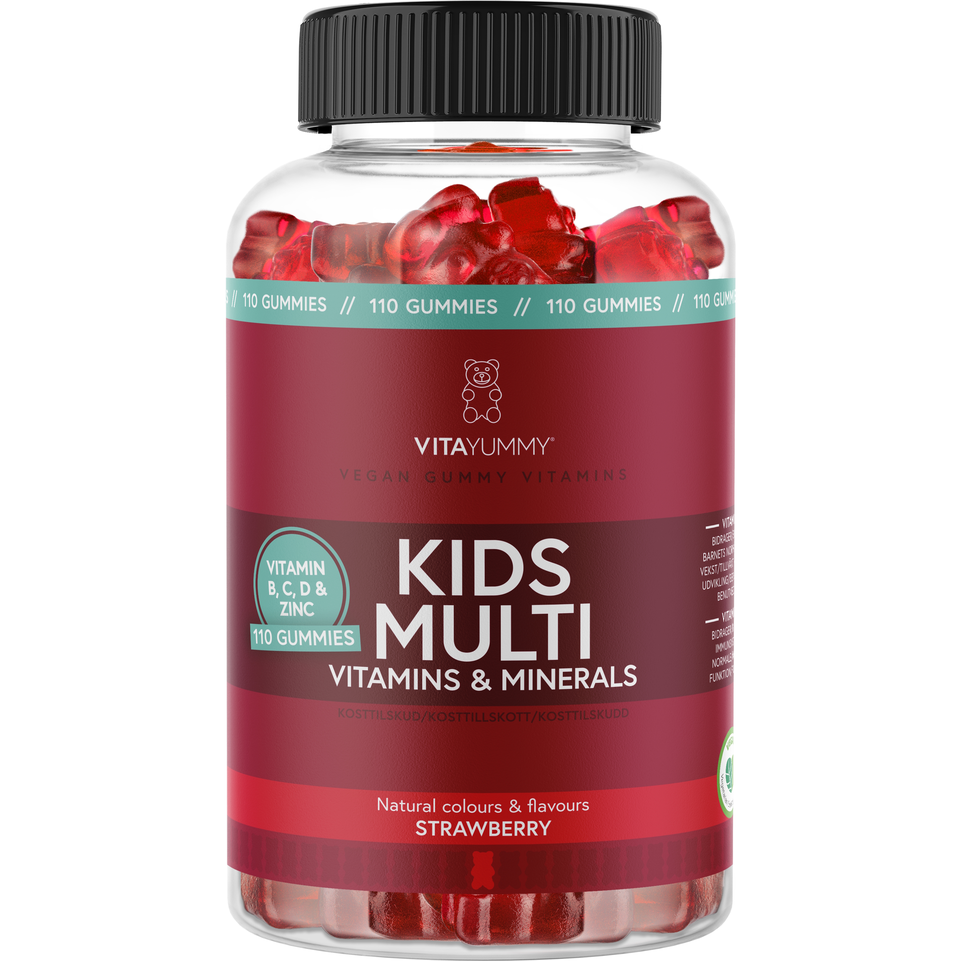 VitaYummy Kids Multi (Strawberry) - 110 stk.