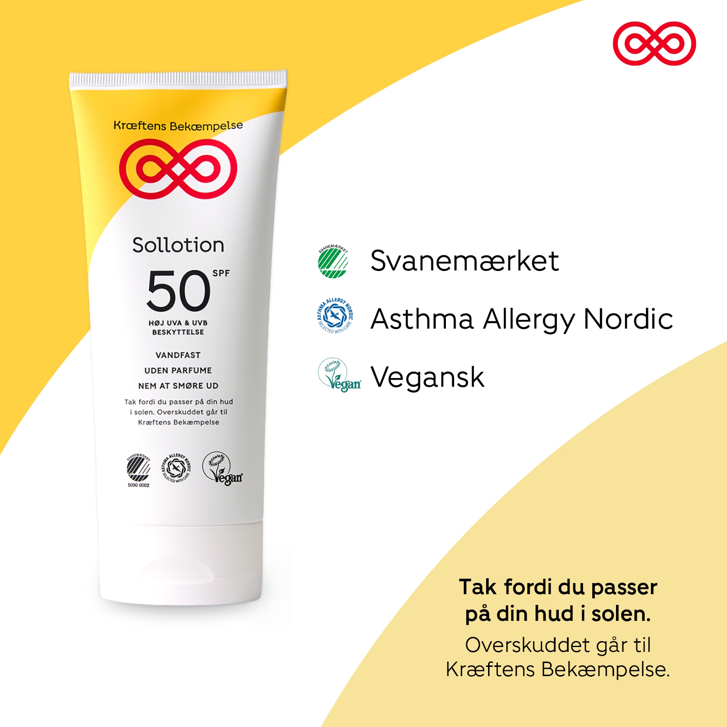 Kræftens Bekæmpelse Sollotion SPF 50