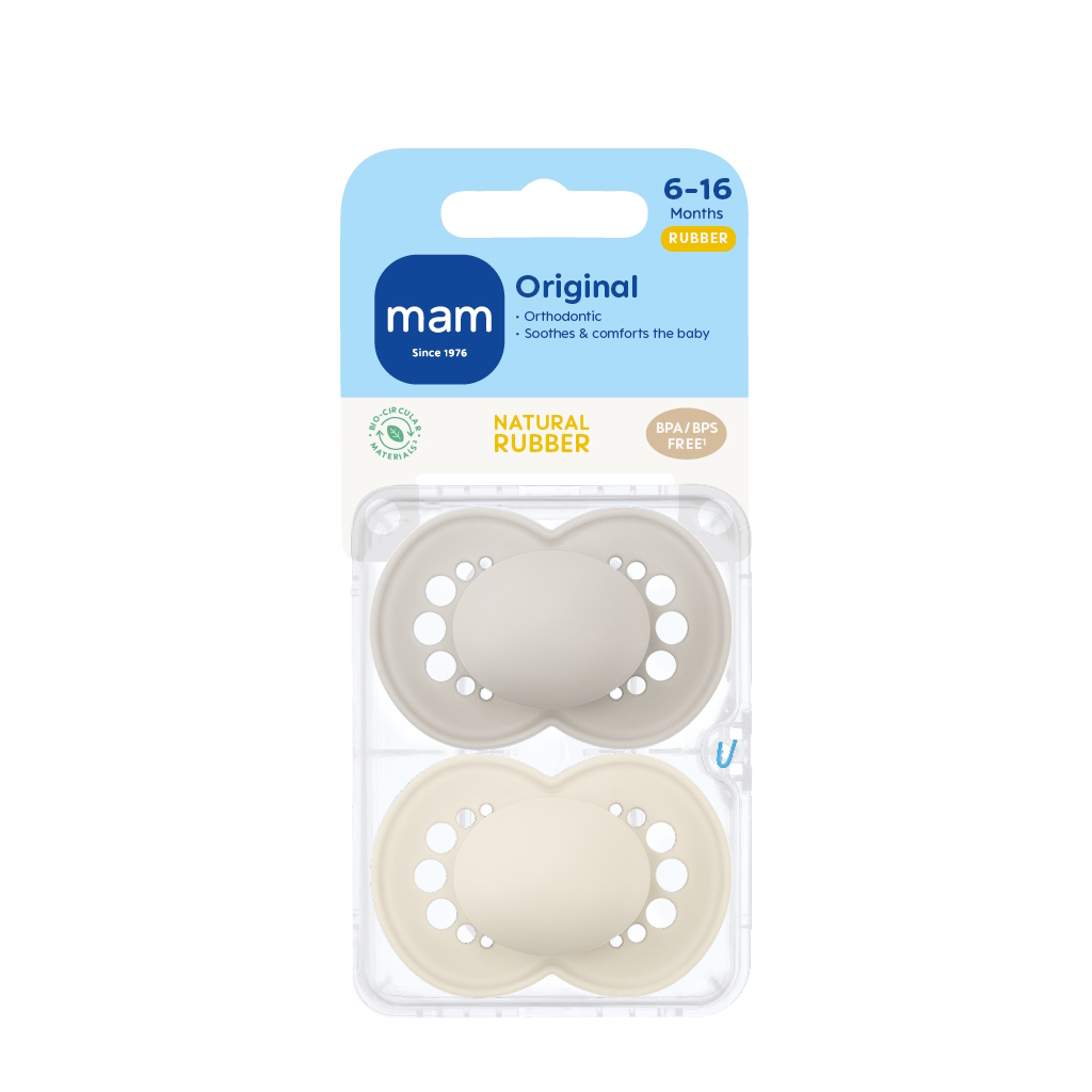 MAM Original Natural Rubber Neutral 6-16m Uden motiv