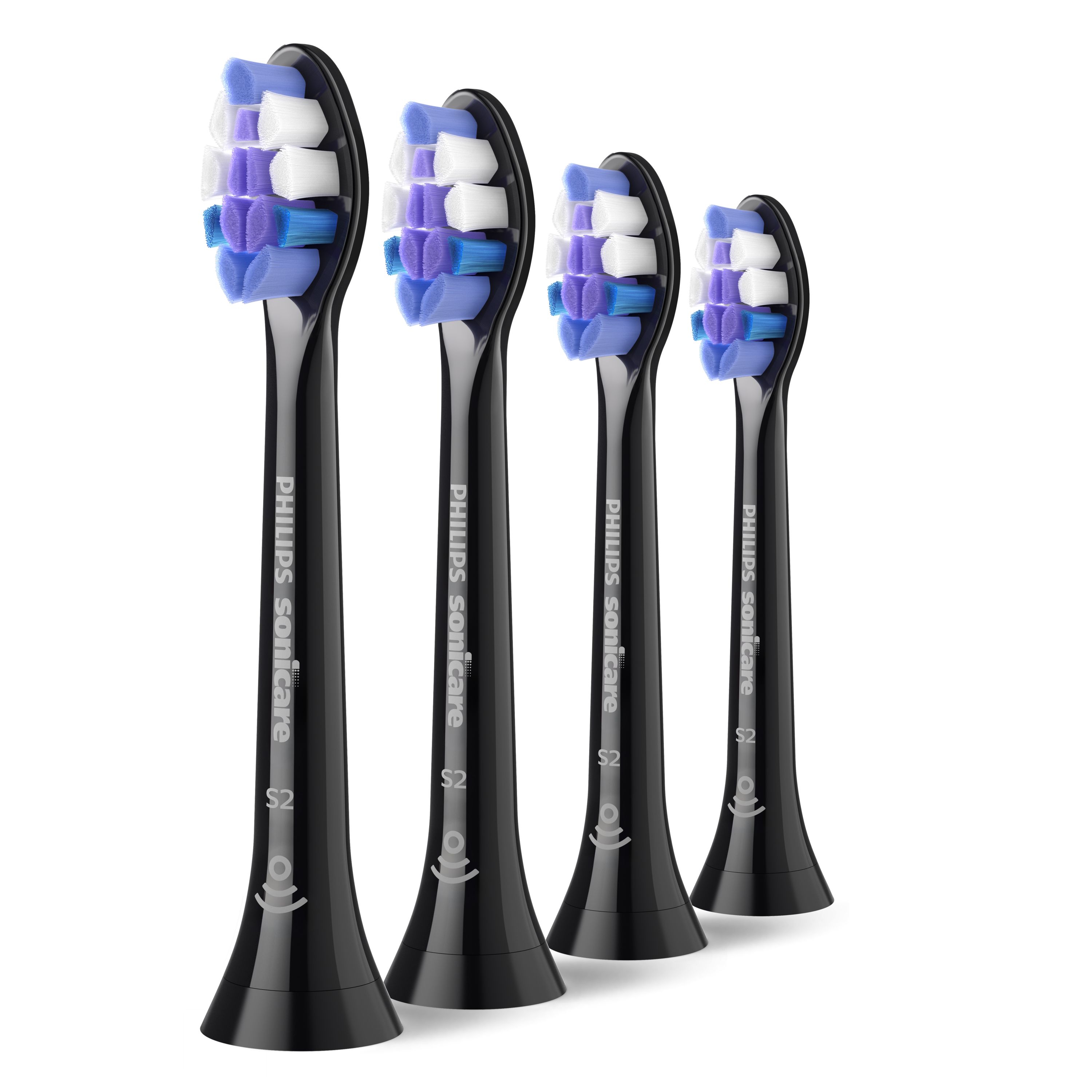 Philips Sonicare Sensitive Pakke med 4 børstehoveder, sort