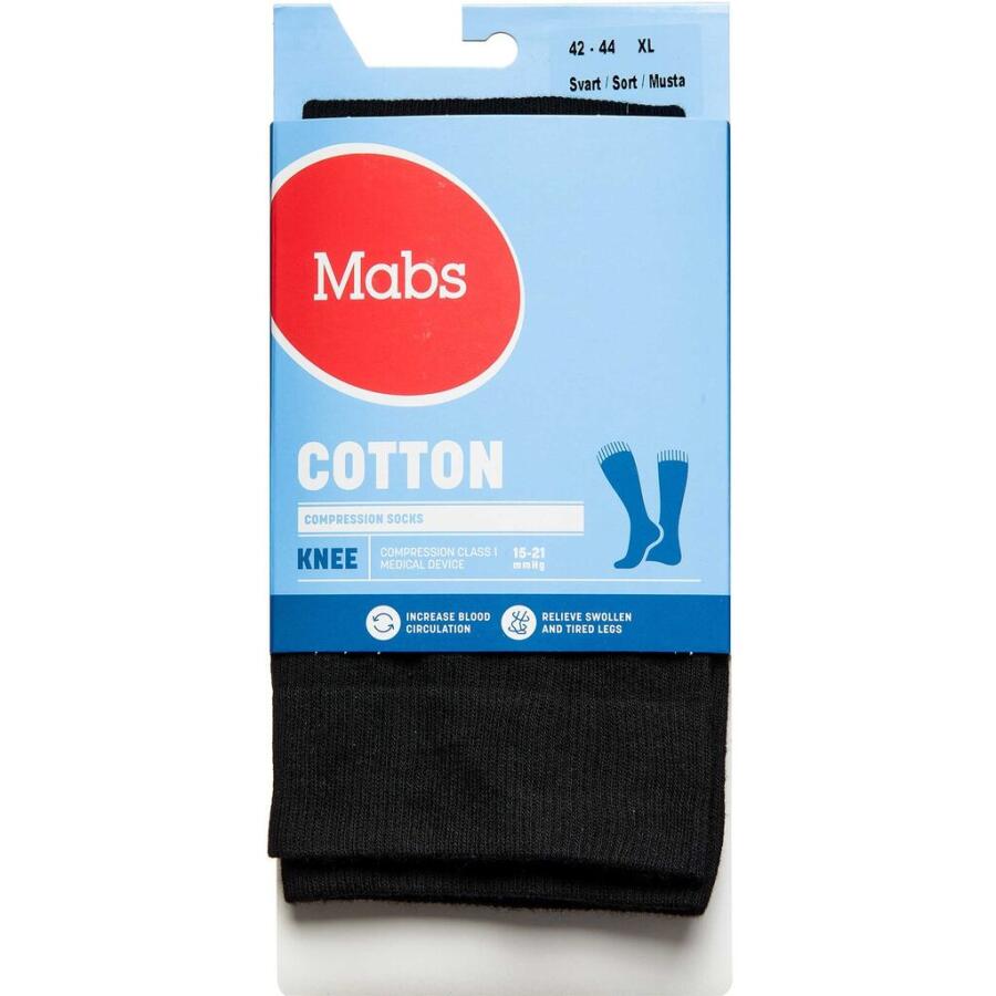 Mabs Cotton Knee Black X-Large