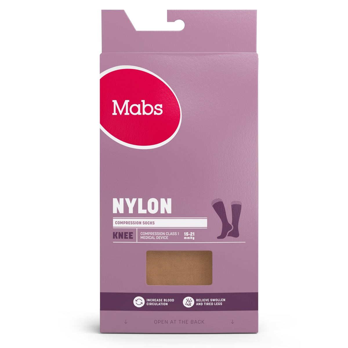 Mabs Nylon Knee Tan Medium