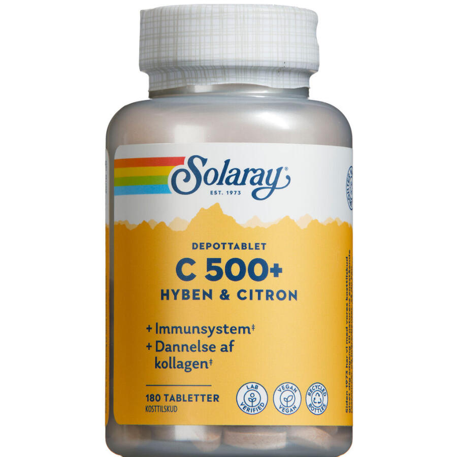 Solaray C 500 Med Hyben Og Citron