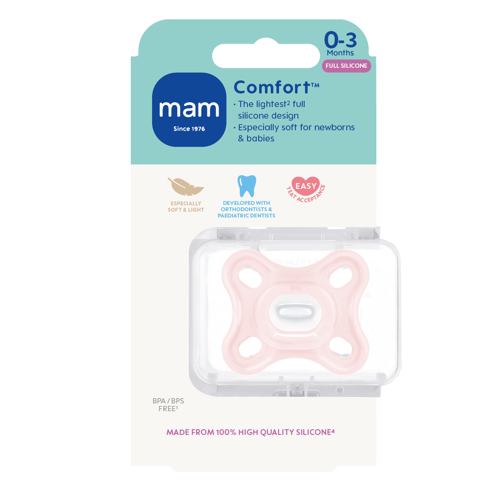 MAM Comfort 0-3m Pink 1p