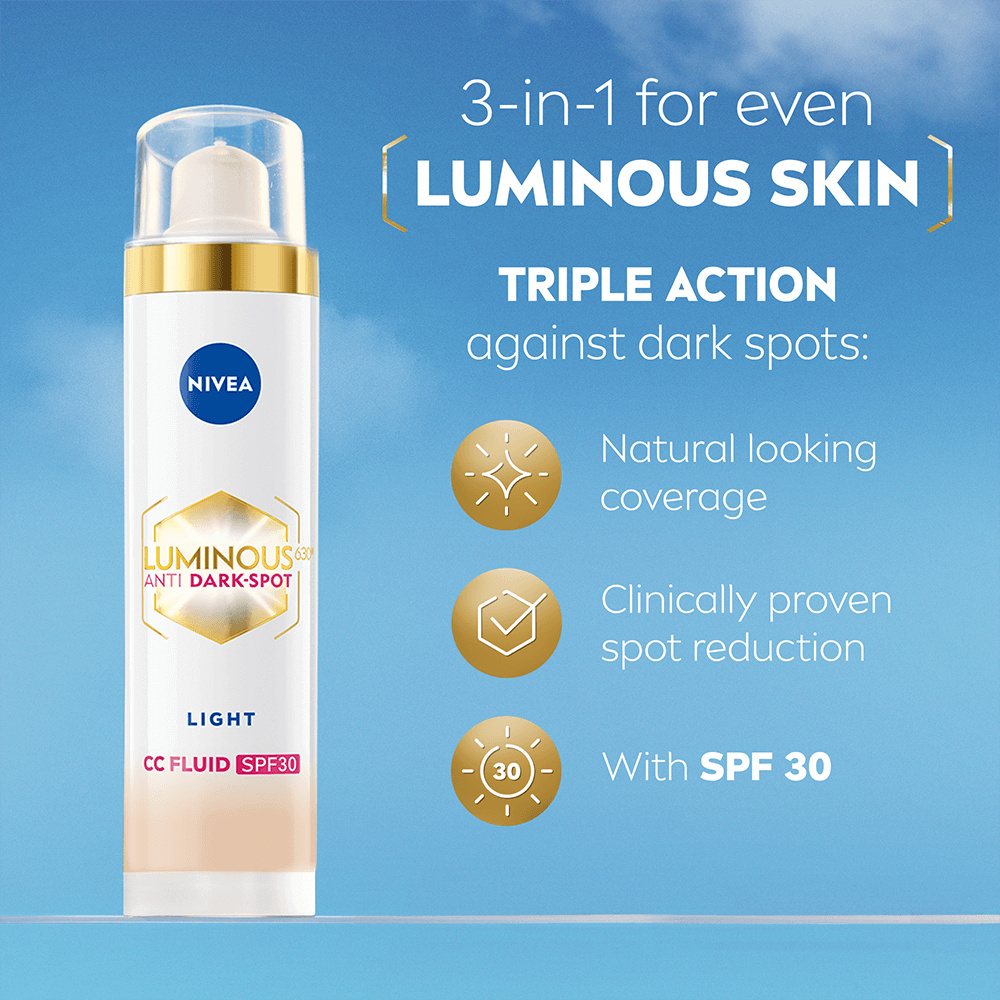 NIVEA Luminous630 CC Fluid SPF30 3in1 Light