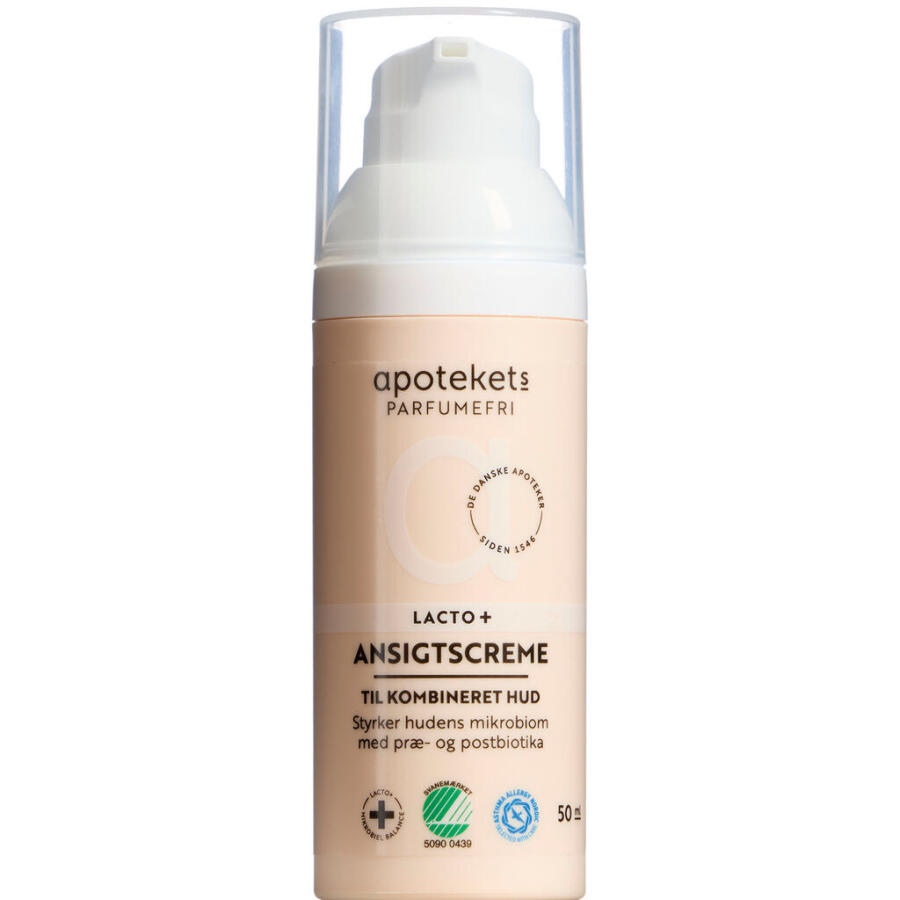 Apotekets Lacto+ Parfumefri Ansigtscreme