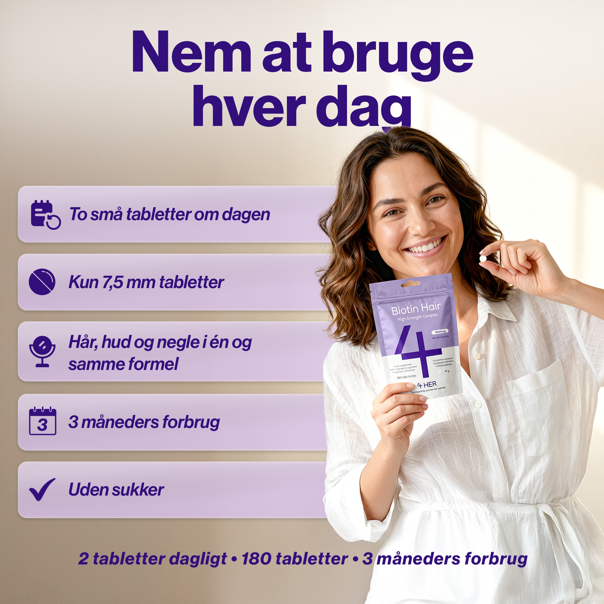 4 HER Biotin Hair bio tin & selen