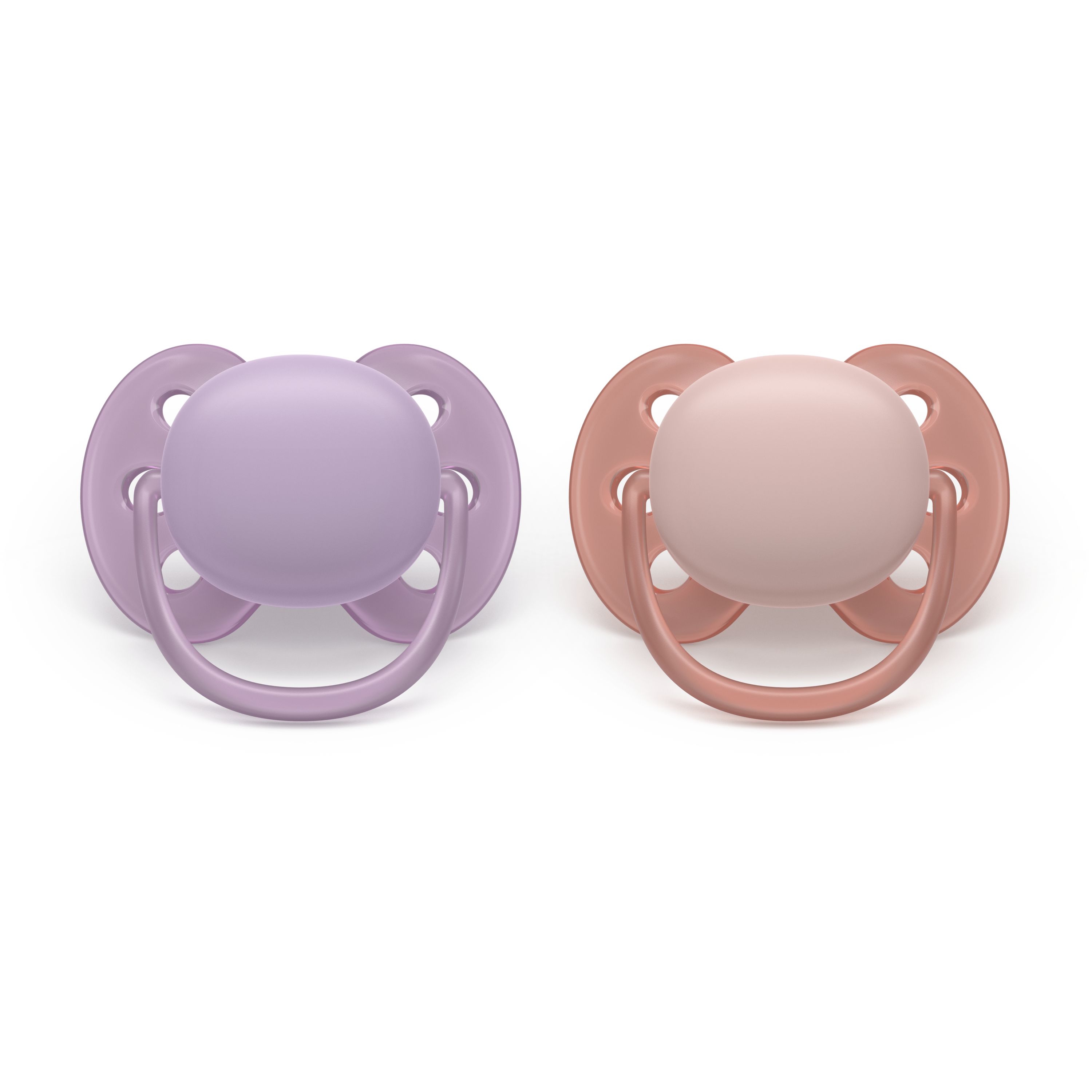 Philips Avent Pacifier ultra soft, 6-18m, lilla / rød