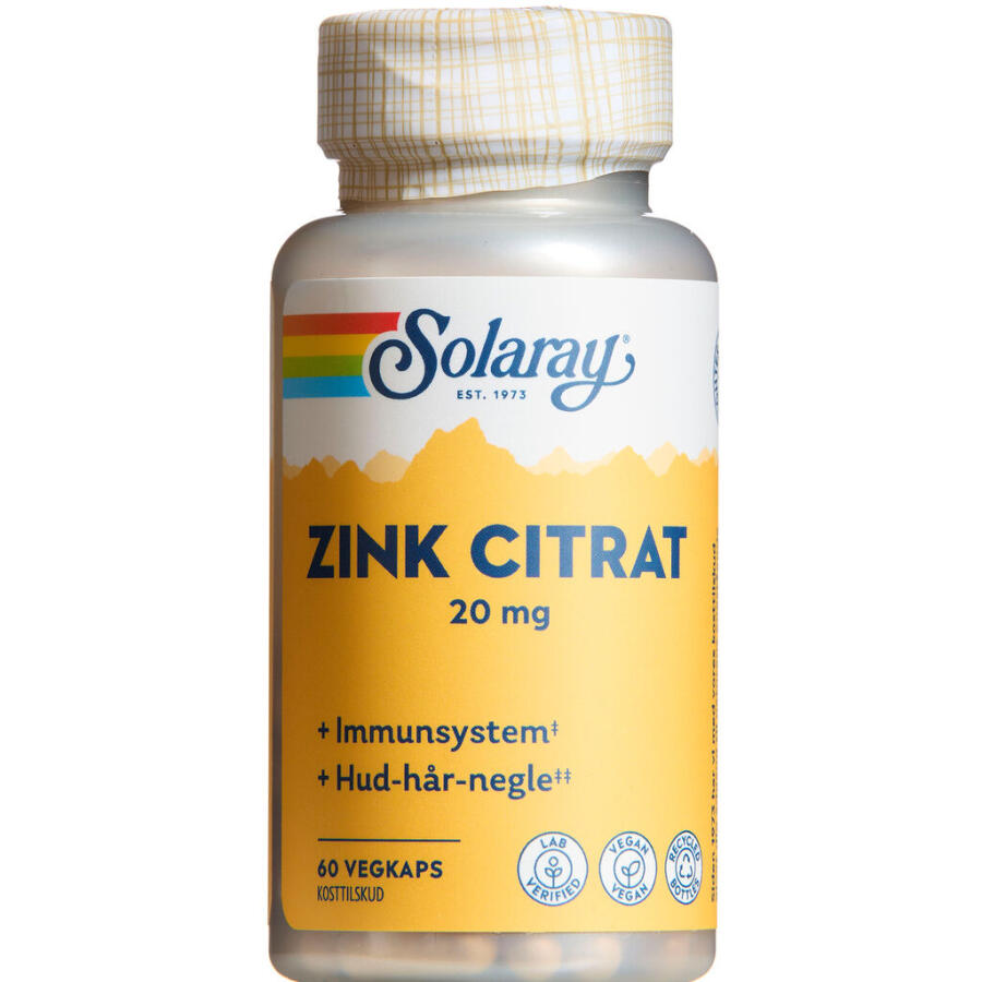 Solaray Zink Citrat 20 mg