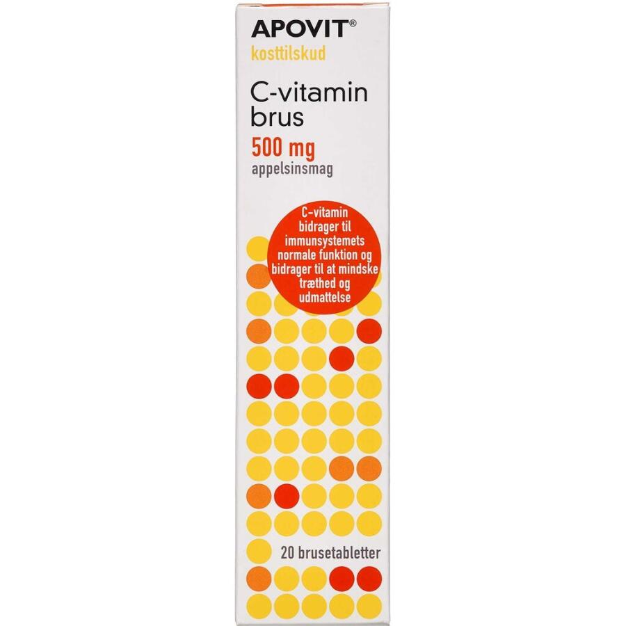 Apovit C-vitamin Stærk Brus - Appelsinsmag