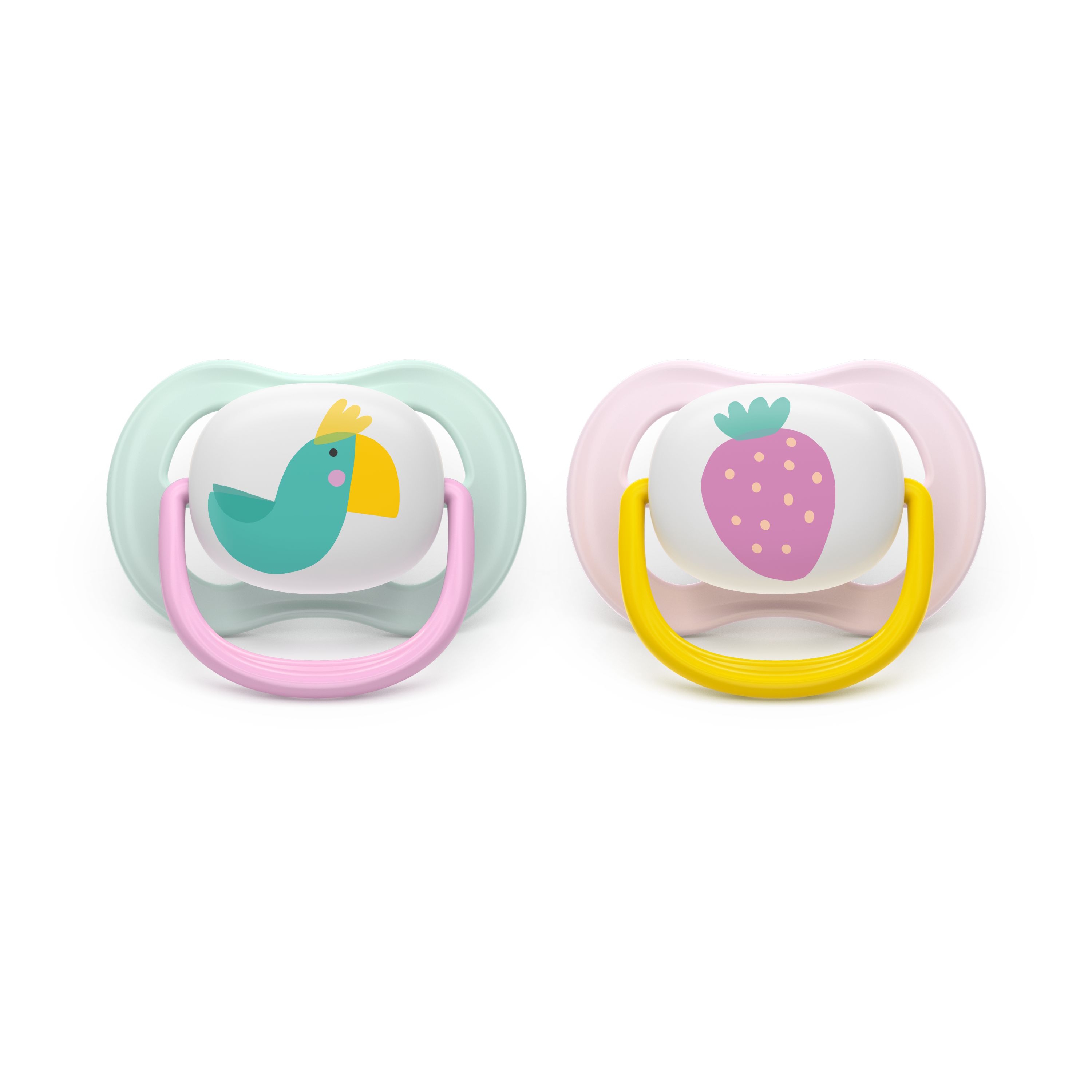 Philips Avent Pacifier ultra air, 0-6m, rosa/mint