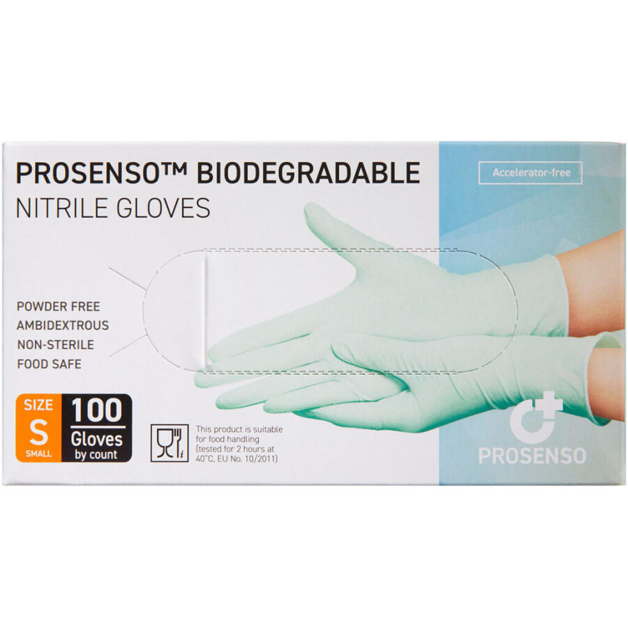 Prosenso Bionedbrydelig Nitrilhandske Small