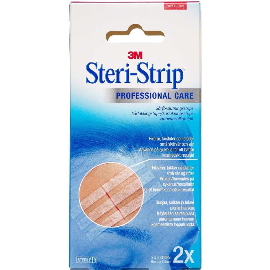 3M Steri-Strip 6mm x 75mm Brun
