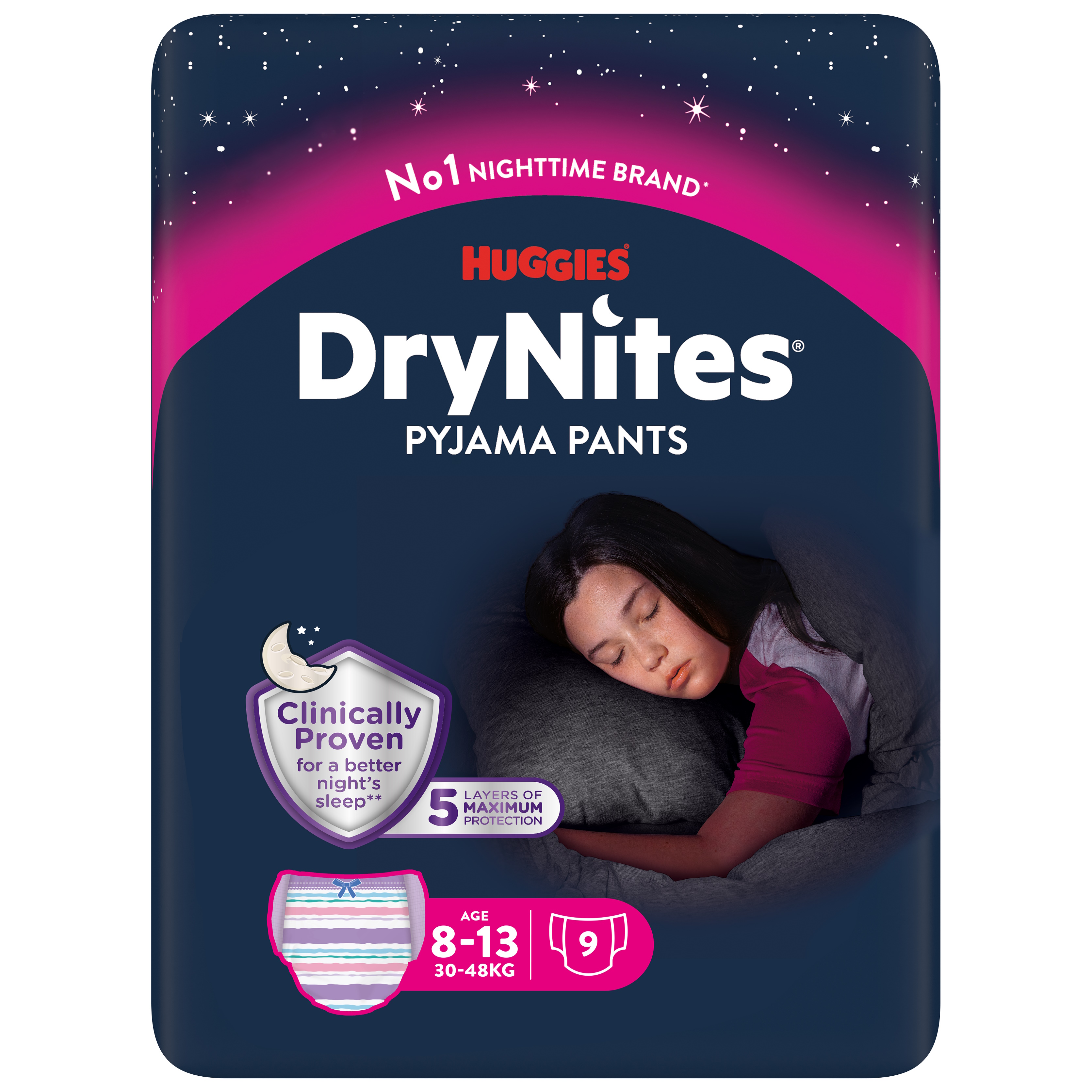 DryNites Pyjama Pants girl 8-13 år