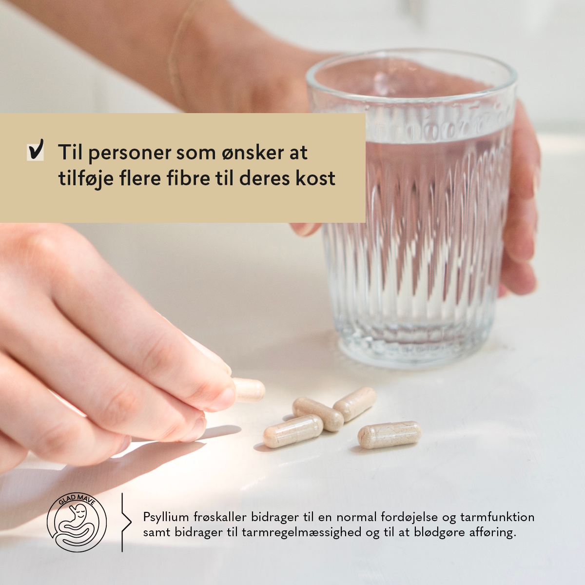 HUSK Psyllium Mavebalance kapsler