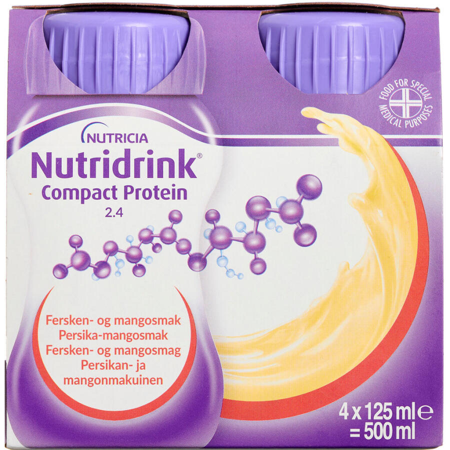 Nutridrink Compact Protein Fersken-Mango