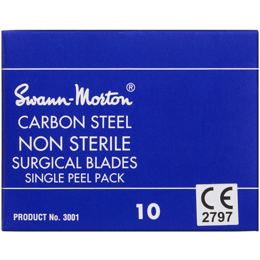 Sabre Carbon Steel Skalpelblad H 3 type 10 Usteril