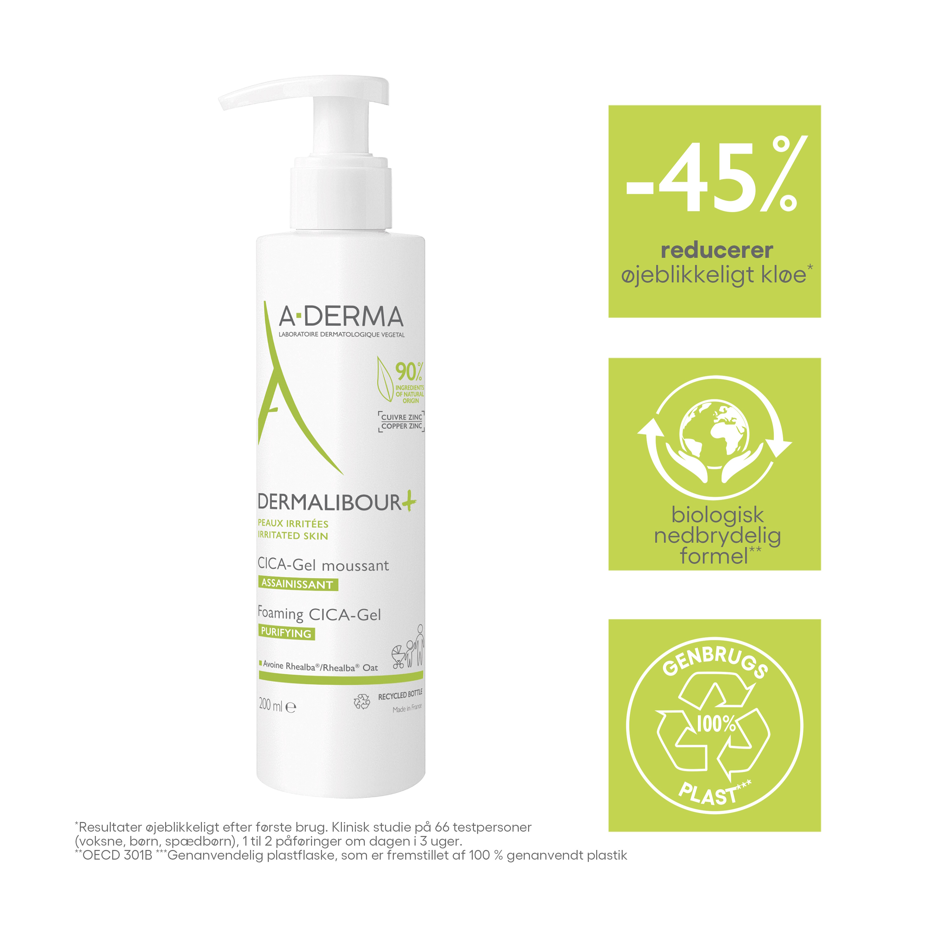 A-DERMA Dermalibour+ Foaming CICA Gel
