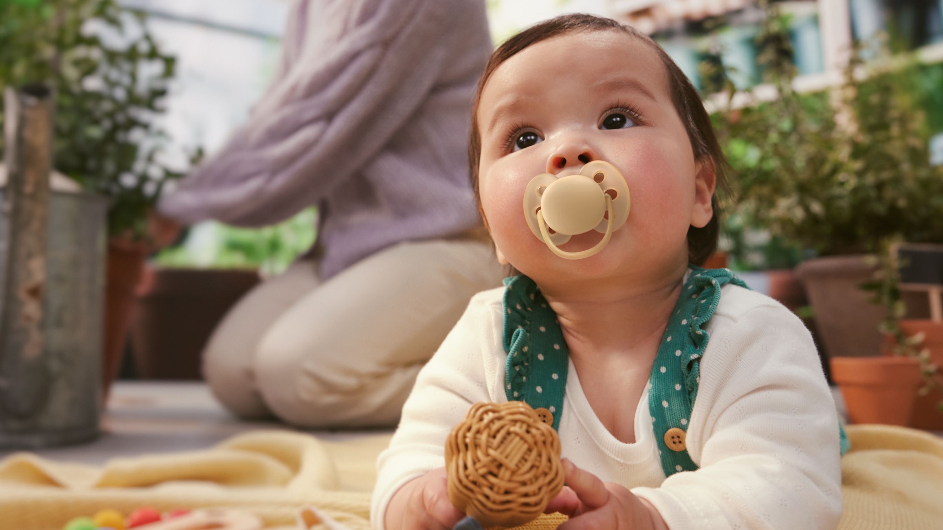 Philips Avent Pacifier ultra soft, 6-18m, Grøn / gul