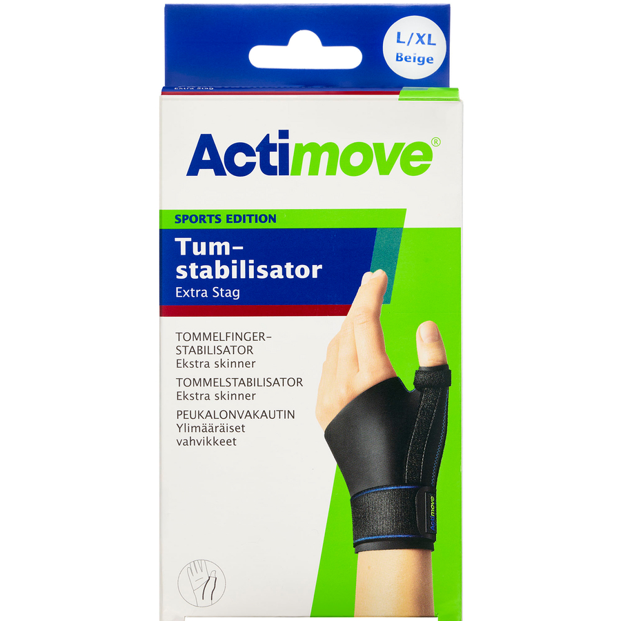 Actimove Tommelstøtte Str. L/XL (Beige) Medicinsk udstyr 1 stk
