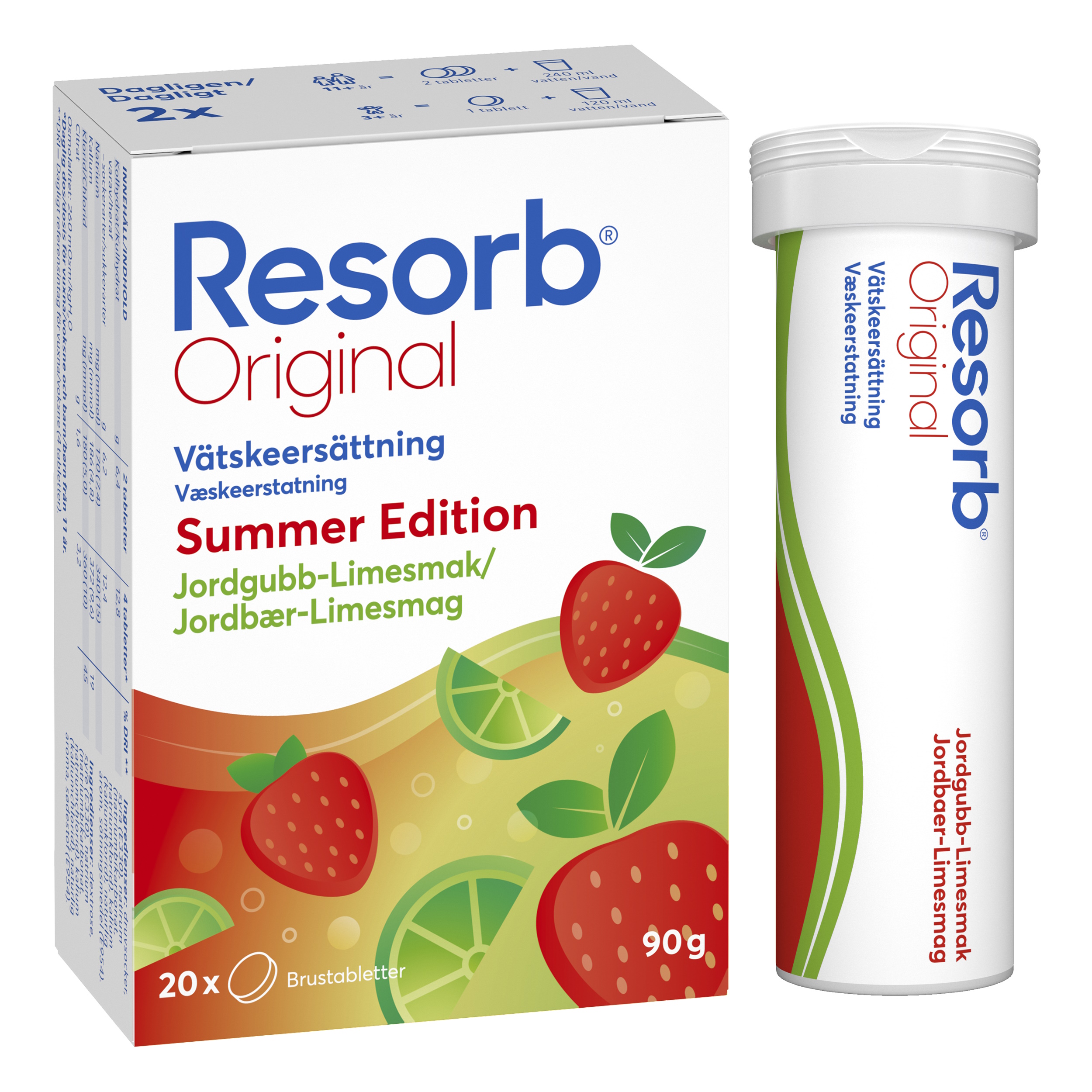 Resorb Original Jordbær-Lime