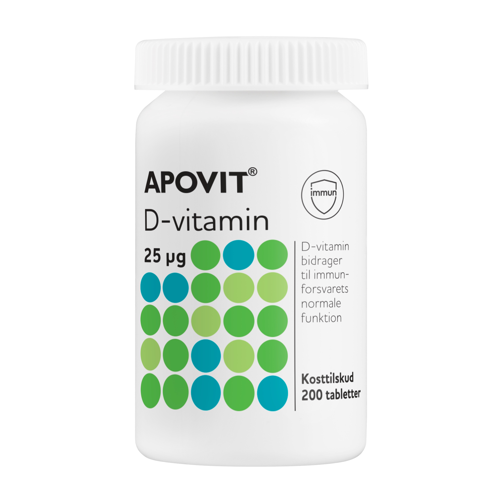 Apovit D3-vitamin 25 mikg