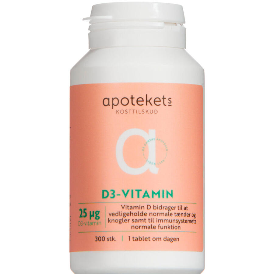 Apotekts D3-vitamin 25 mikg
