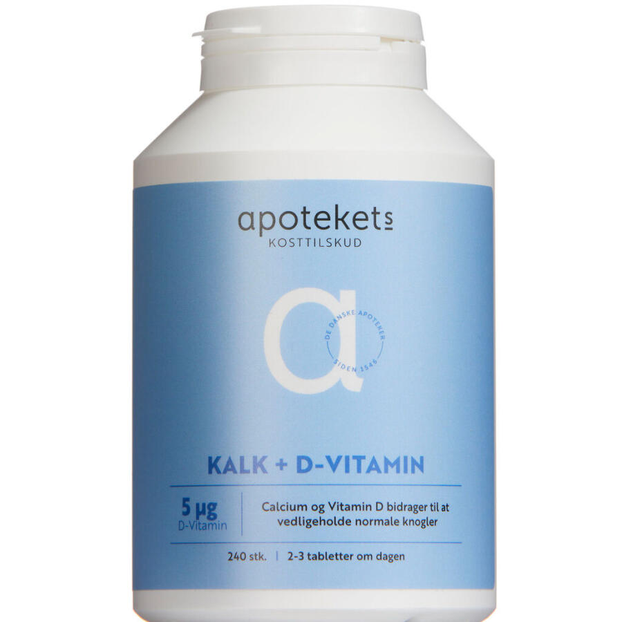 Apotekets Kalk og D-vitamin 5 mikg