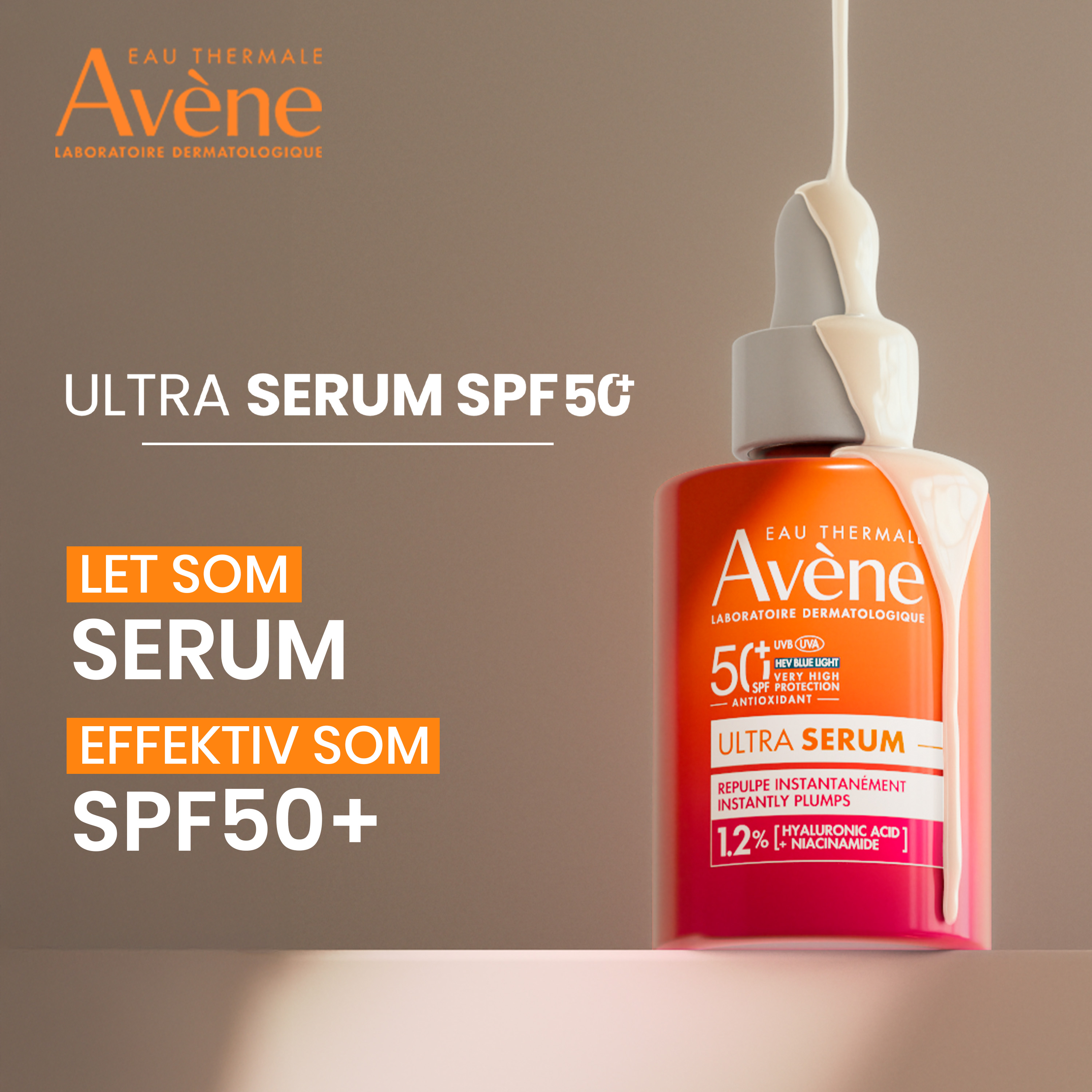 Avène Ultra Serum Instantly Plumps SPF50+
