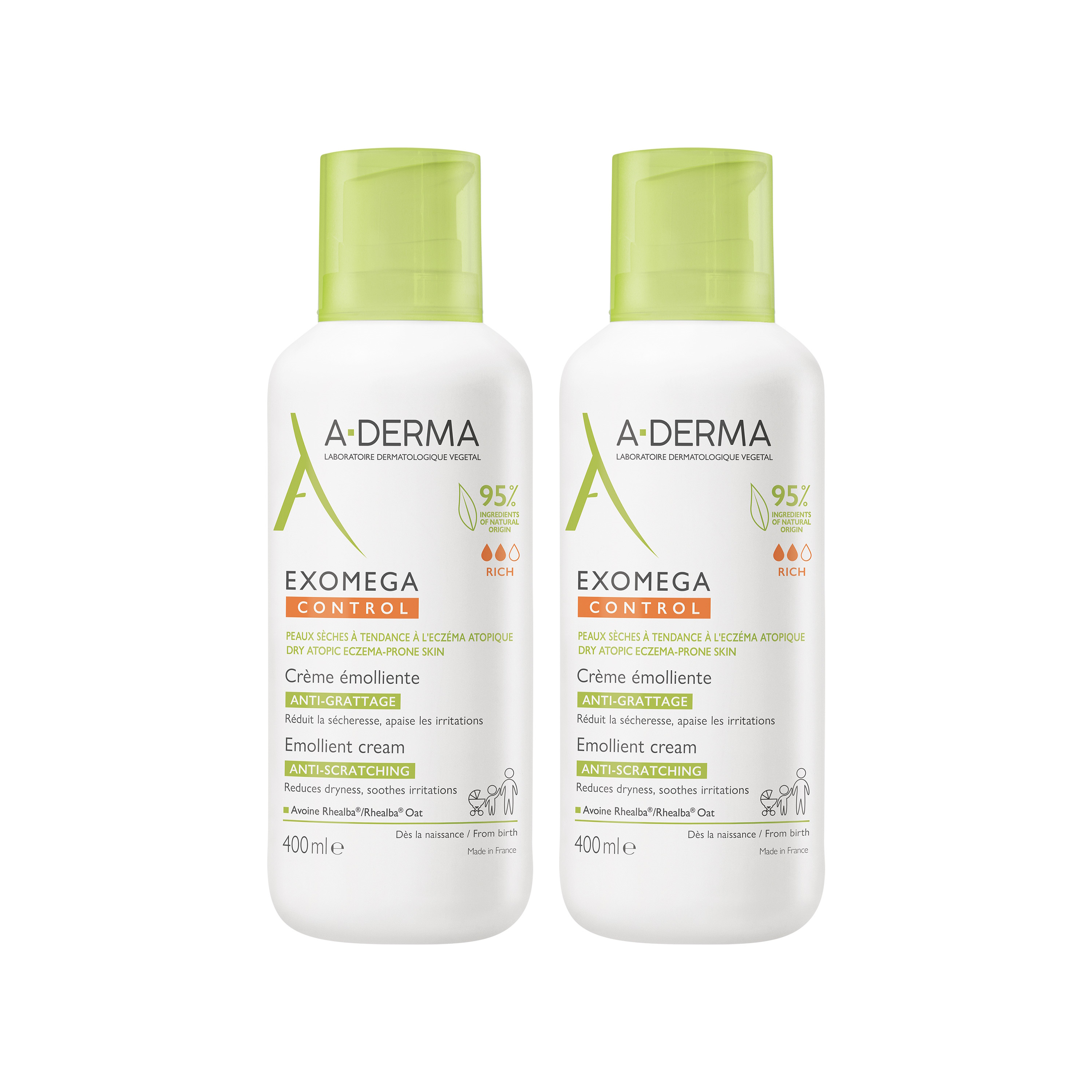 A-Derma Exomega CONTROL Cream 400 ml DUO sampak