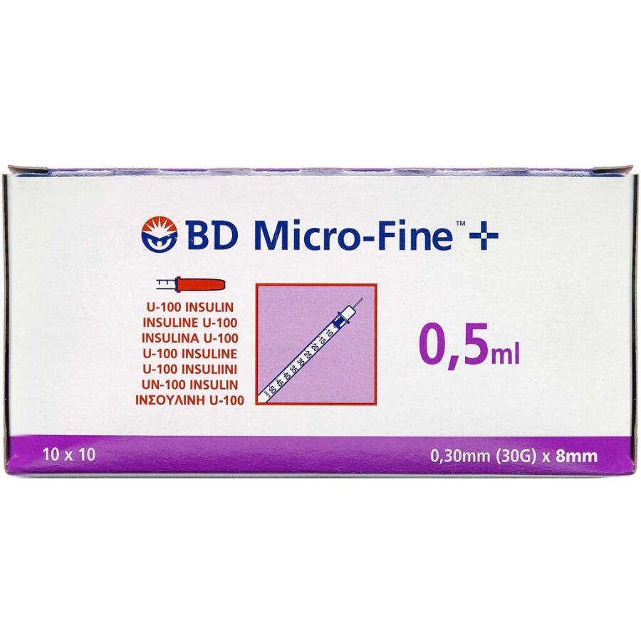 BD Micro-Fine+ 50 enheder 8 mm