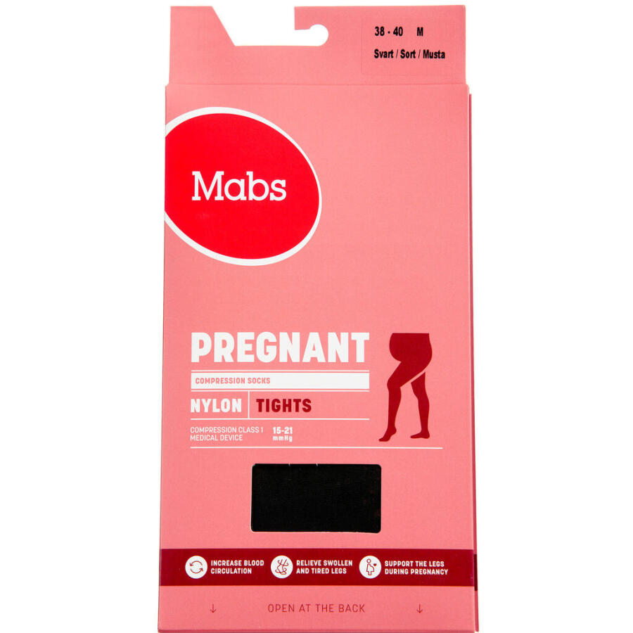 Mabs Nylon Tights Pregnant Sort Medium