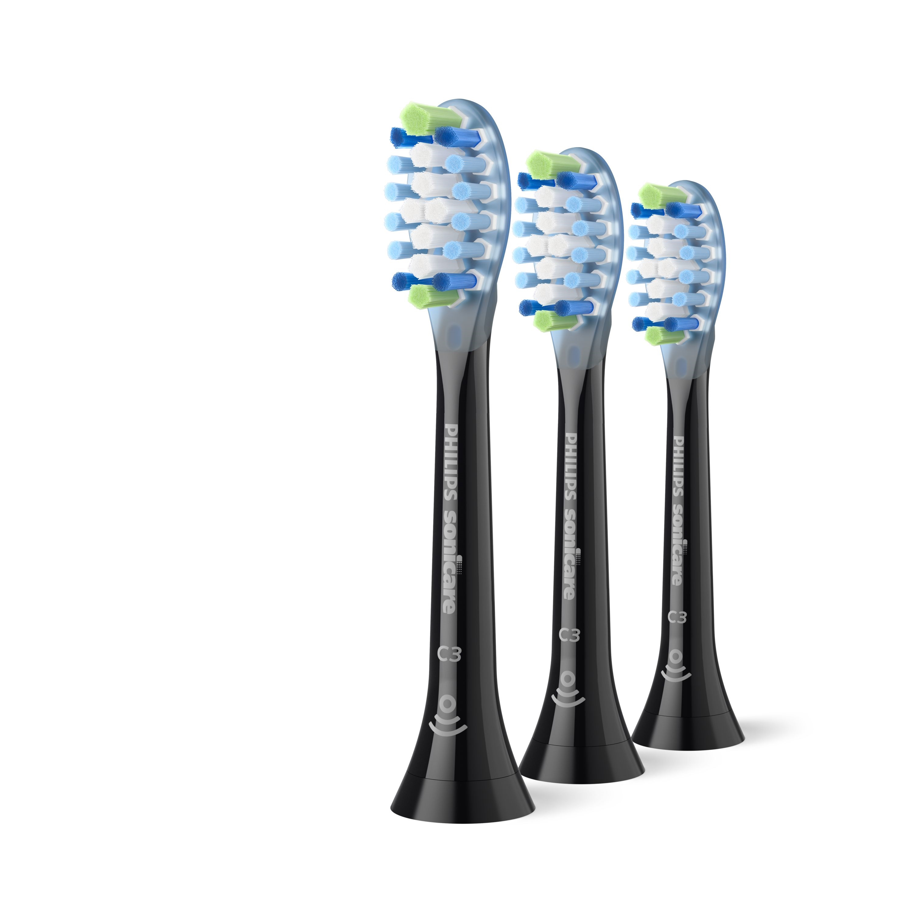 Philips Sonicare Premium Plaque Defence 3 x Tandbørstehoveder - Sort