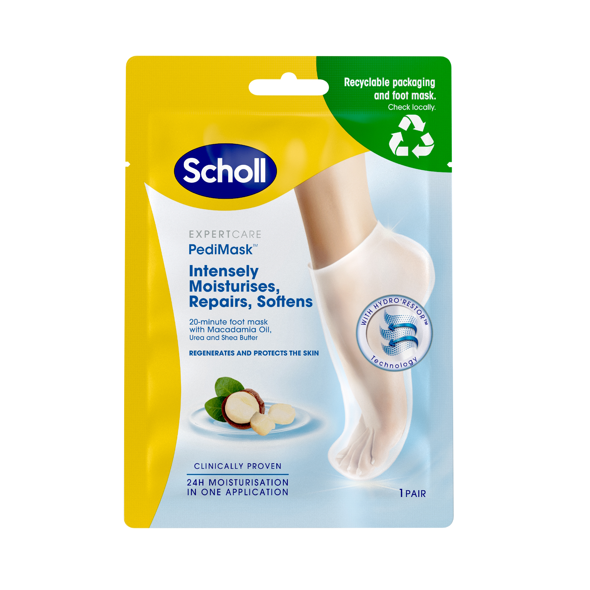 Scholl PediMask Macademia Oil
