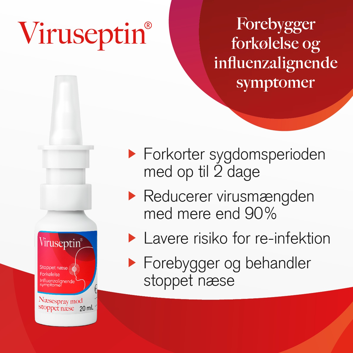 Viruseptin Næsespray Mod Tilstoppet Næse