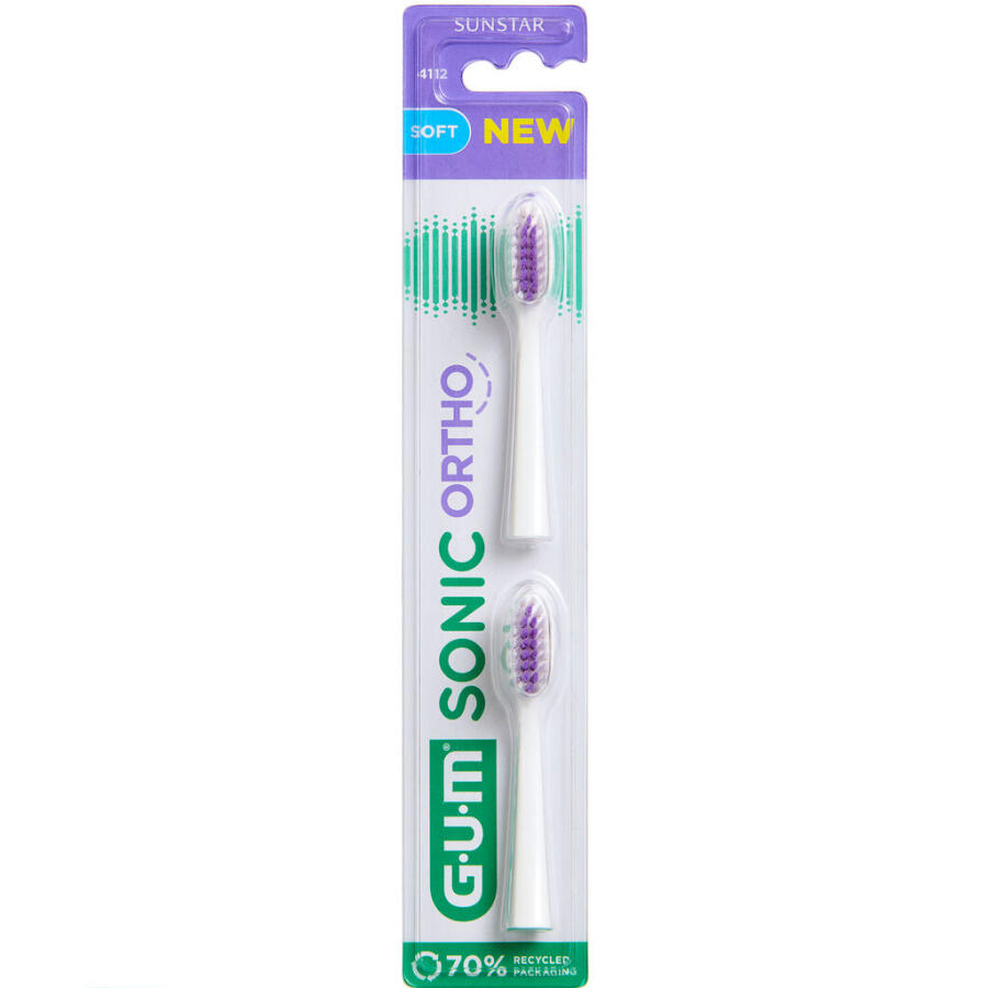 GUM SONIC ORTHO Børstehoveder